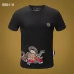 hommes philipp plein t shirt cotton turtle